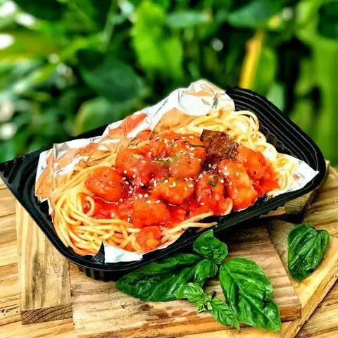 Hình ảnh Mỳ Ý Gà Viên Sốt Cà Chua