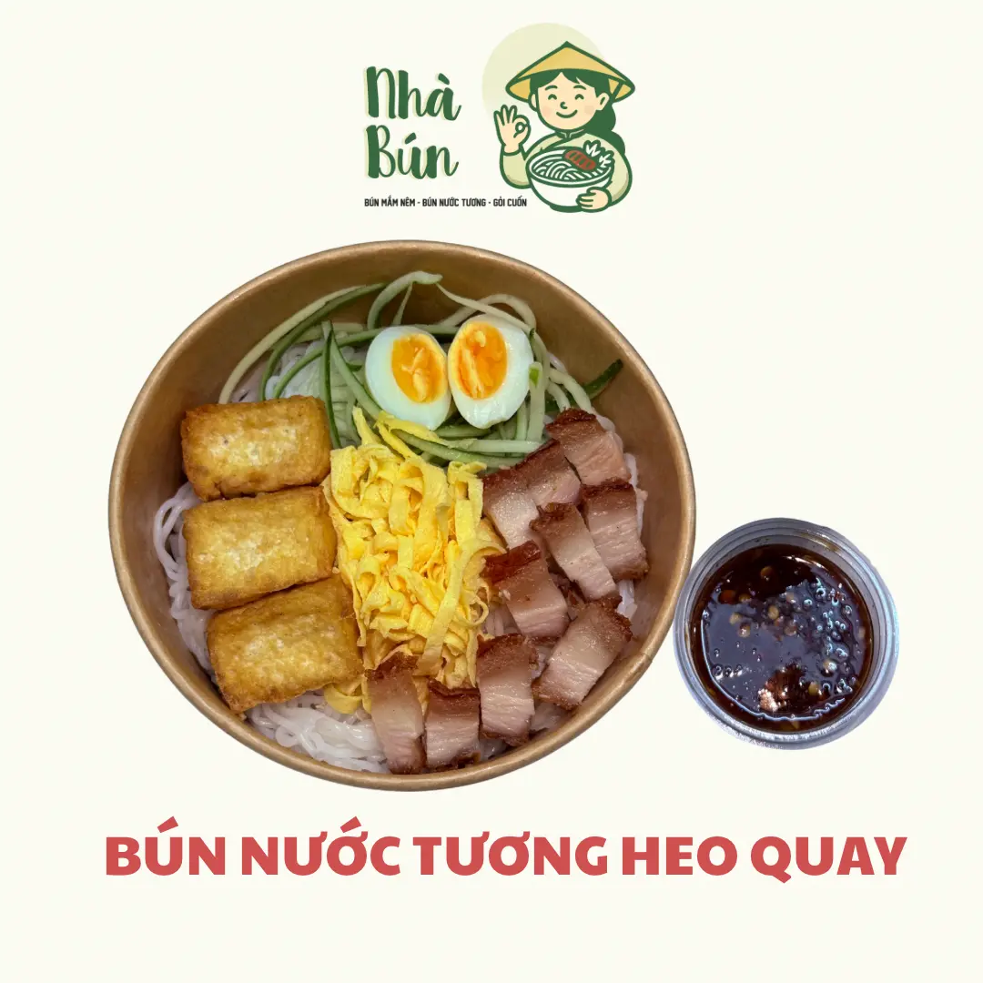 Hình ảnh Bún nước tương heo quay
