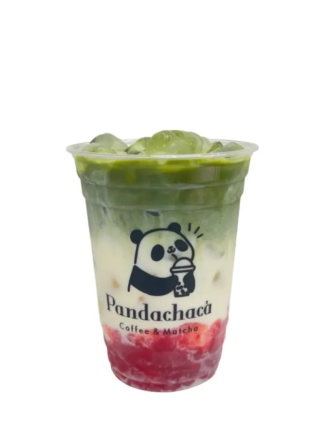 Hình ảnh Matcha latte dâu