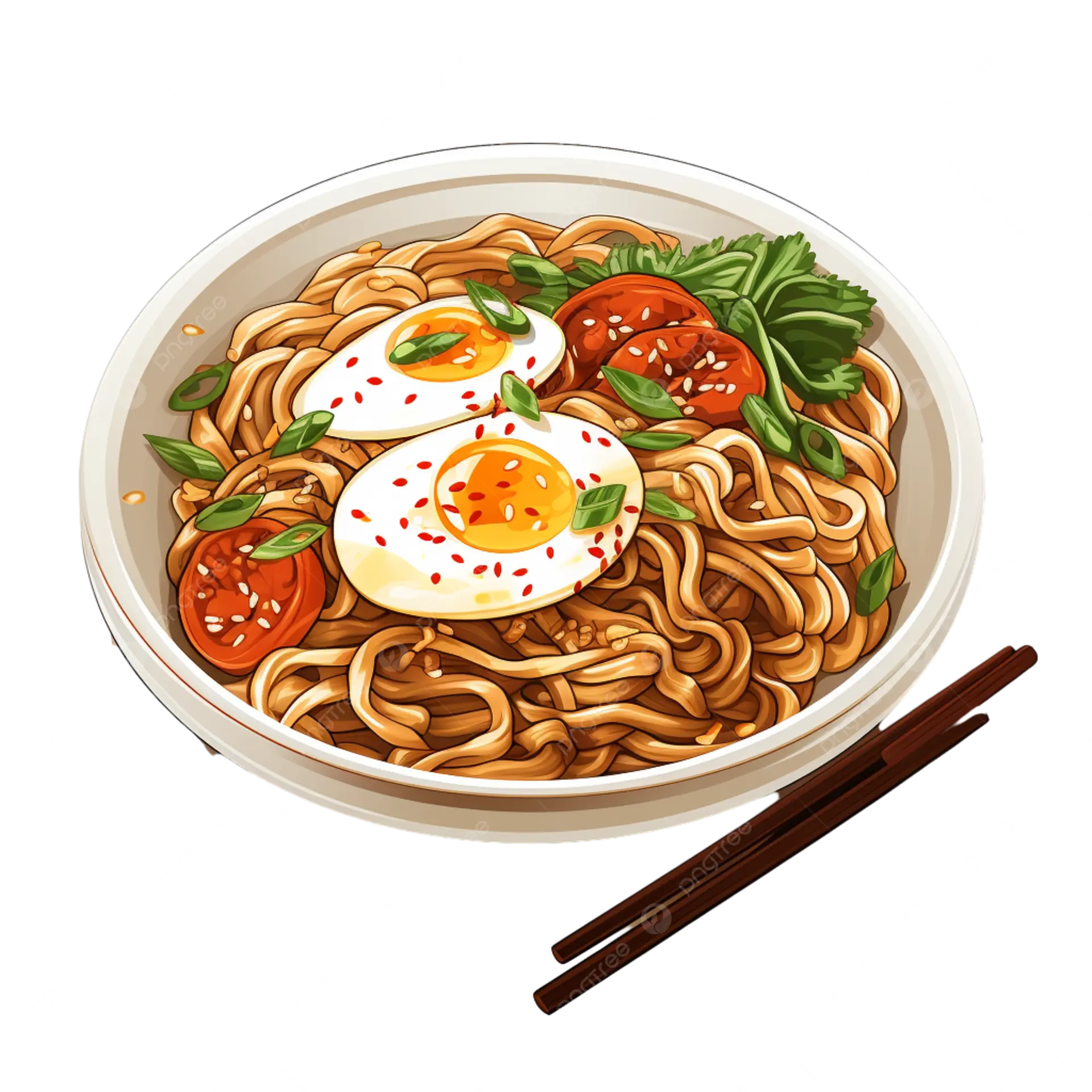 Hình ảnh Mì trộn xúc xích - thanh cua