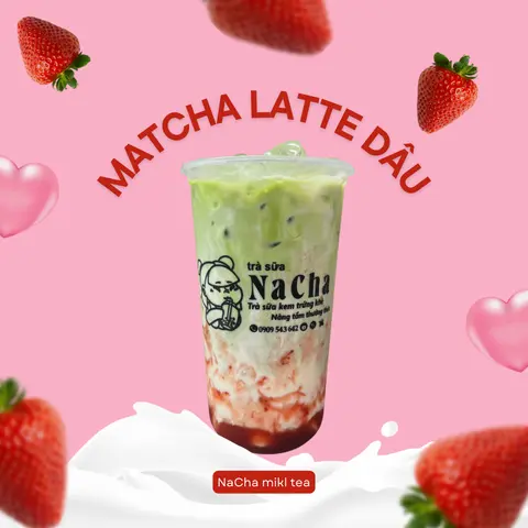 Hình ảnh Matcha Latte Dâu