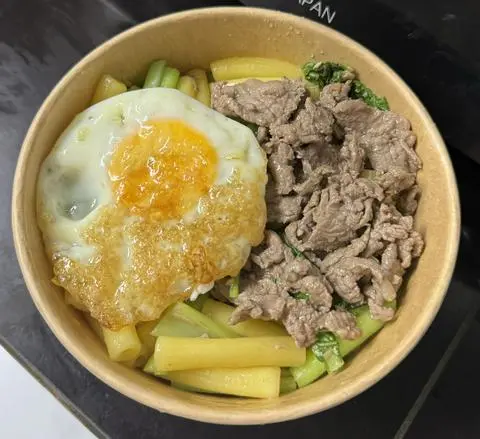 Hình ảnh nui xào bò trứng