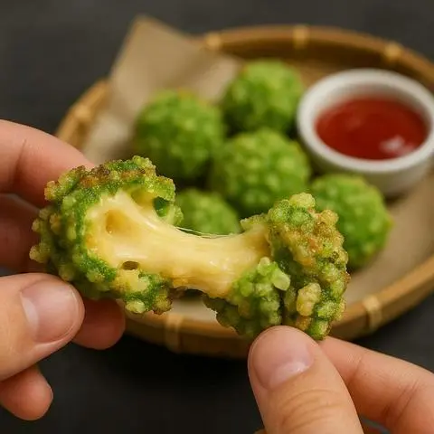 Hình ảnh Phô mai viên cốm xanh