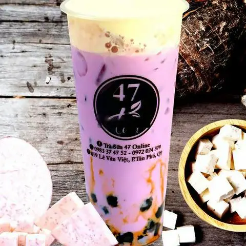 Hình ảnh Trà sữa khoai môn kem cheese
