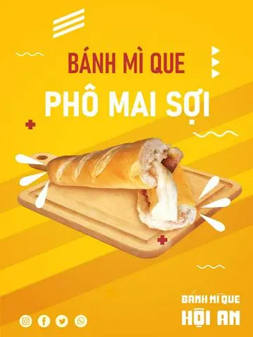 Hình ảnh Bánh Mì QUE phomai kéo sợi 