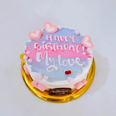 Hình ảnh bánh kem mini màu pastel tặng My love