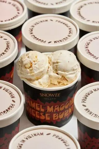Hình ảnh Gelato Caramel Macchiato Basque Burnt Cheese