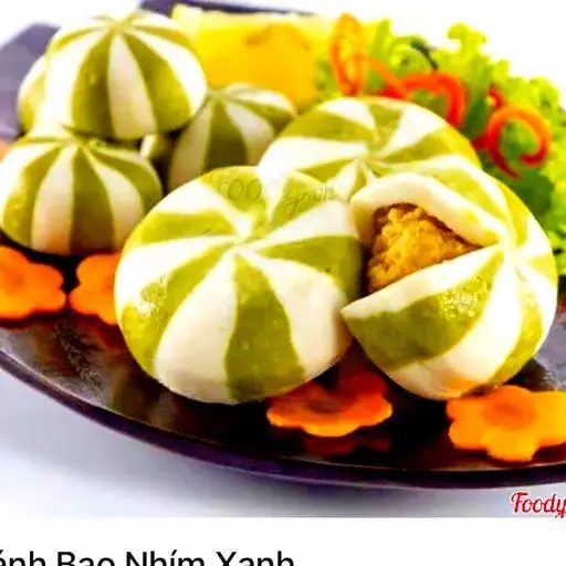 Hình ảnh Bánh bao nhím xanh(3 viên)