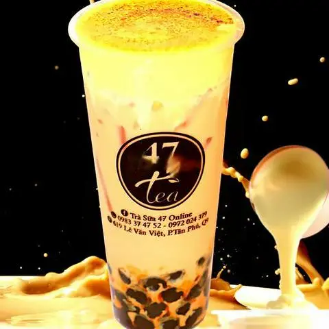 Hình ảnh Trà sữa kem trứng nướng