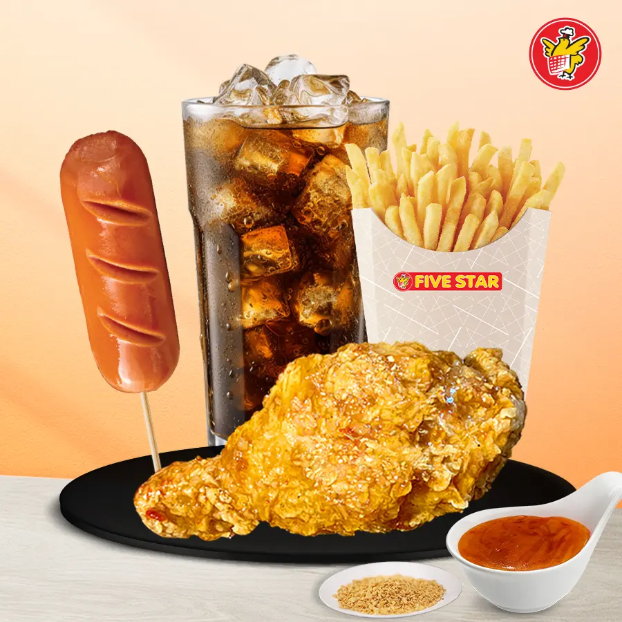 Hình ảnh Gà Xốt Mắm Tỏi + XX Sumo + Khoai Tây + Pepsi