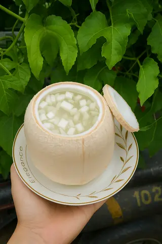 Hình ảnh Rau Câu Trái Dừa Miền Tây