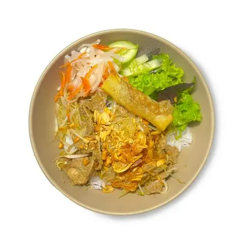 Hình ảnh Bún Thịt Xào + Chả Giò Tôm