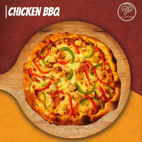 Hình ảnh Chicken BBQ Pizza Kích Cỡ 24Cm