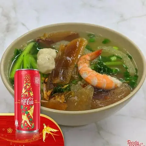 Hình ảnh Sủi Cảo Hải Sản + Coca-Cola