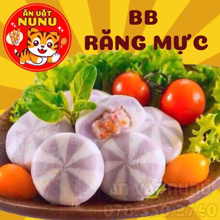 Hình ảnh Bánh Bao Răng Mực (Tím)