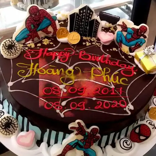 Hình ảnh Bánh Kem Siêu Nhân Nhện Size 20cm