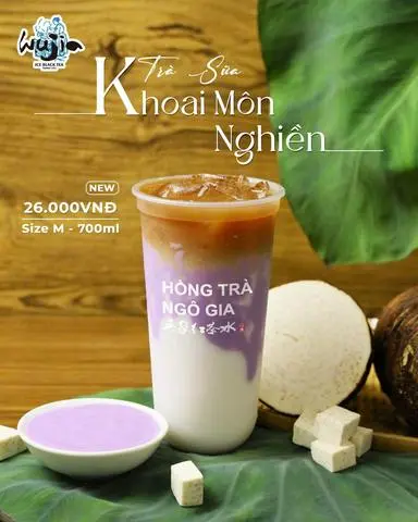 Hình ảnh Trà sữa khoai môn nghiền