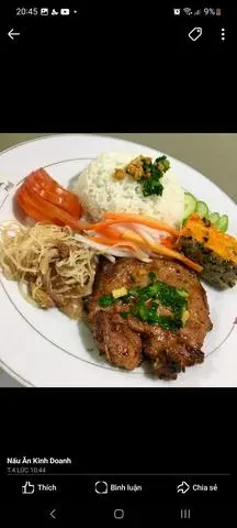 Hình ảnh cơm tấm sườn bì chả