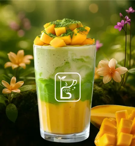 Hình ảnh Matcha latte xoài