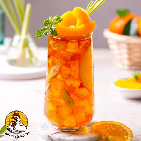 Hình ảnh trà đào cam sả