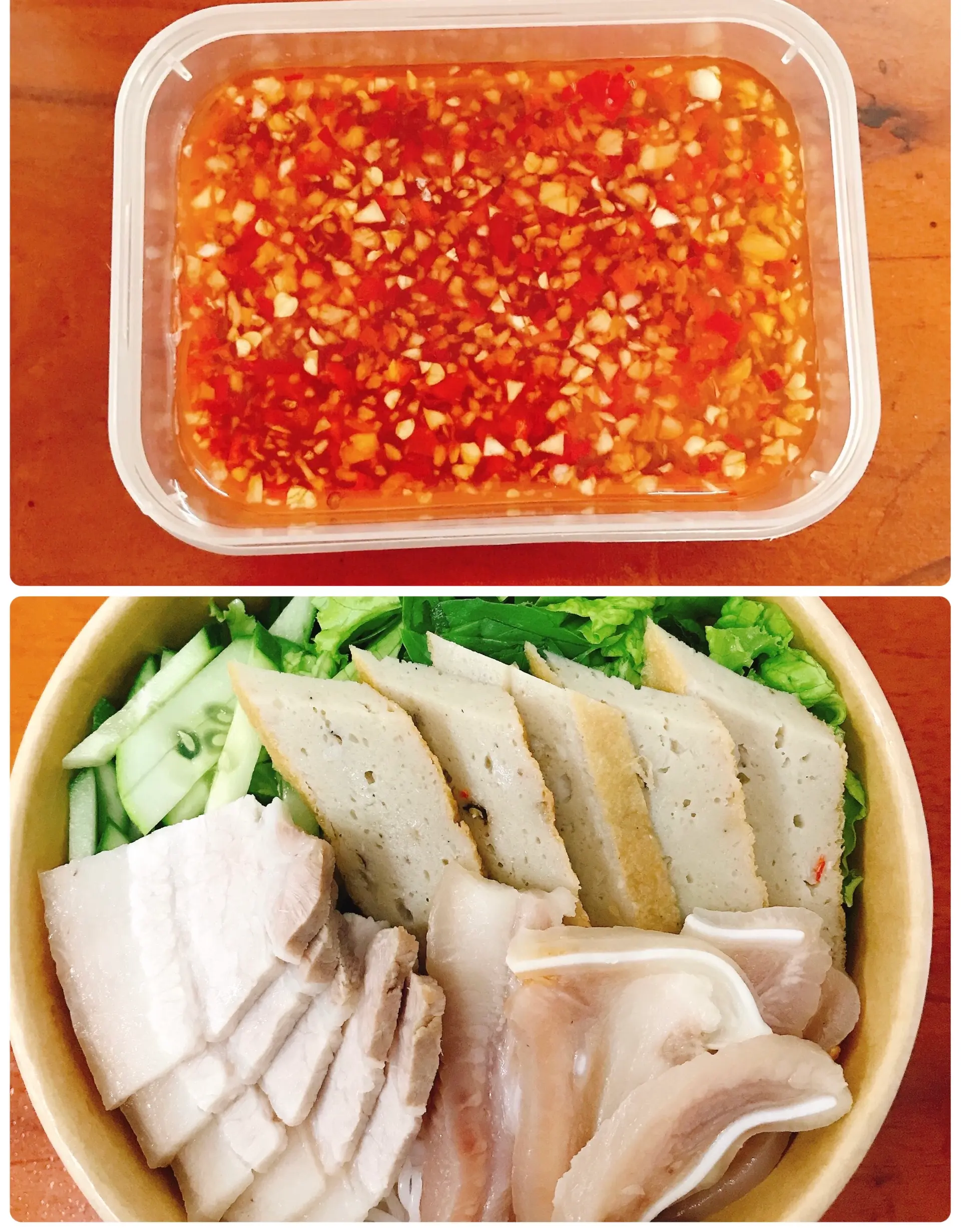 Hình ảnh Bún nước mắm tỏi ớt thập cẩm