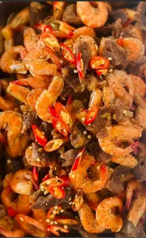 Hình ảnh Tép rang ba rọi 