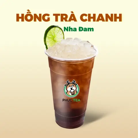 Hình ảnh Hồng Trà Chanh Nha Đam (Size M)
