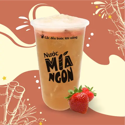 Hình ảnh Nước Mía Dâu - Size Lớn (L)