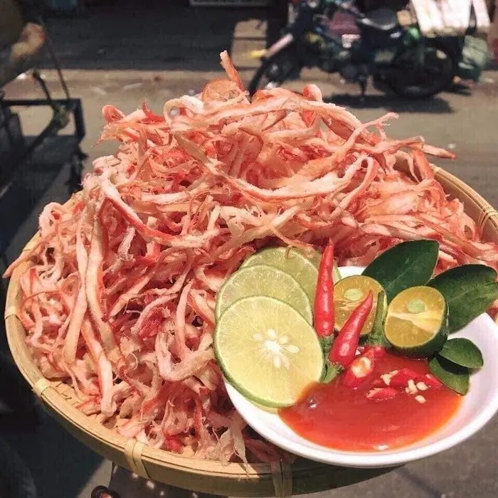 Hình ảnh Mực Sợi Hấp Dừa 250gr