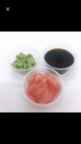 Hình ảnh Gừng hồng + Wassabi + nước tương Nhật