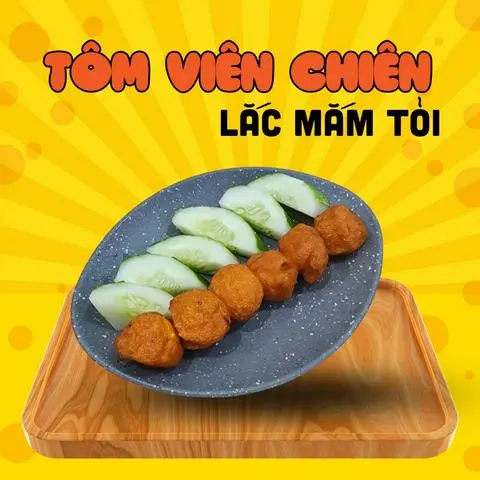 Hình ảnh Tôm viên chiên lắc mắm tỏi - 4 Xiên