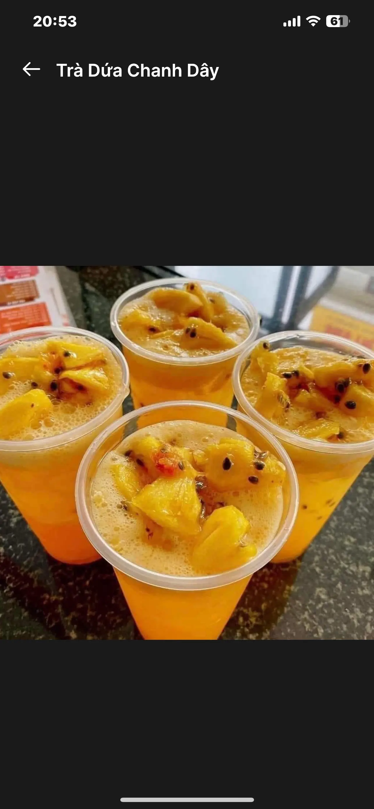Hình ảnh trà thơm chanh dây