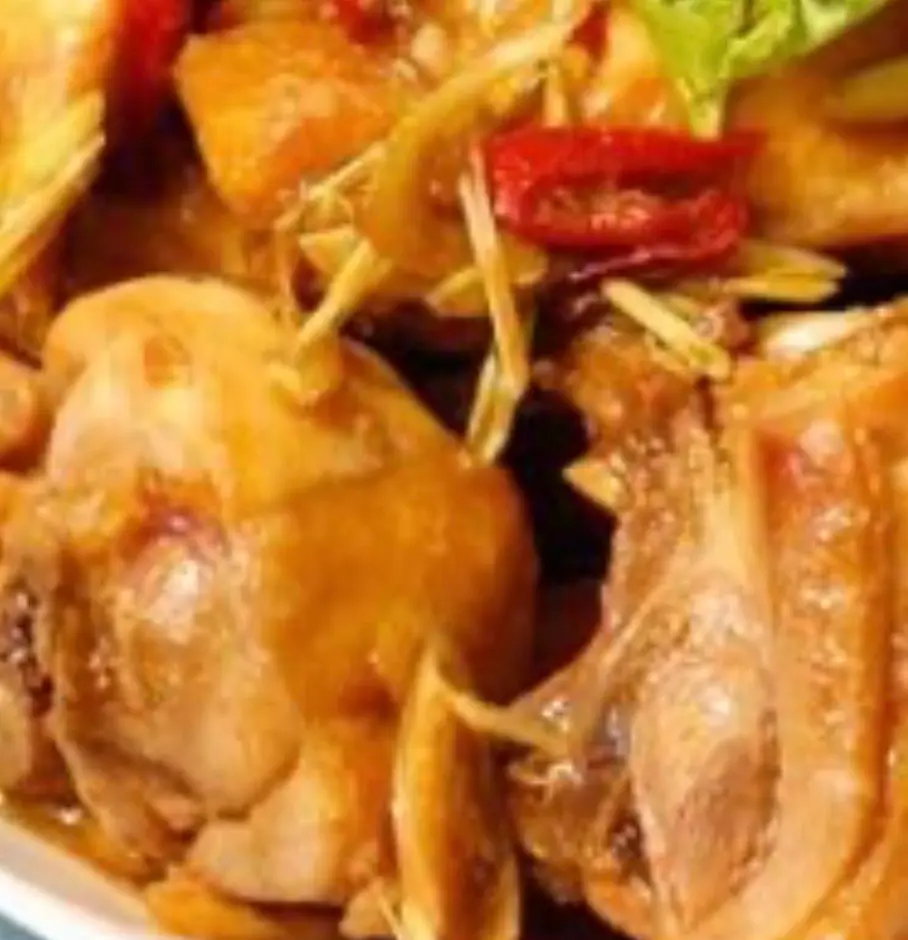 Hình ảnh Vịt kho gừng + cơm 