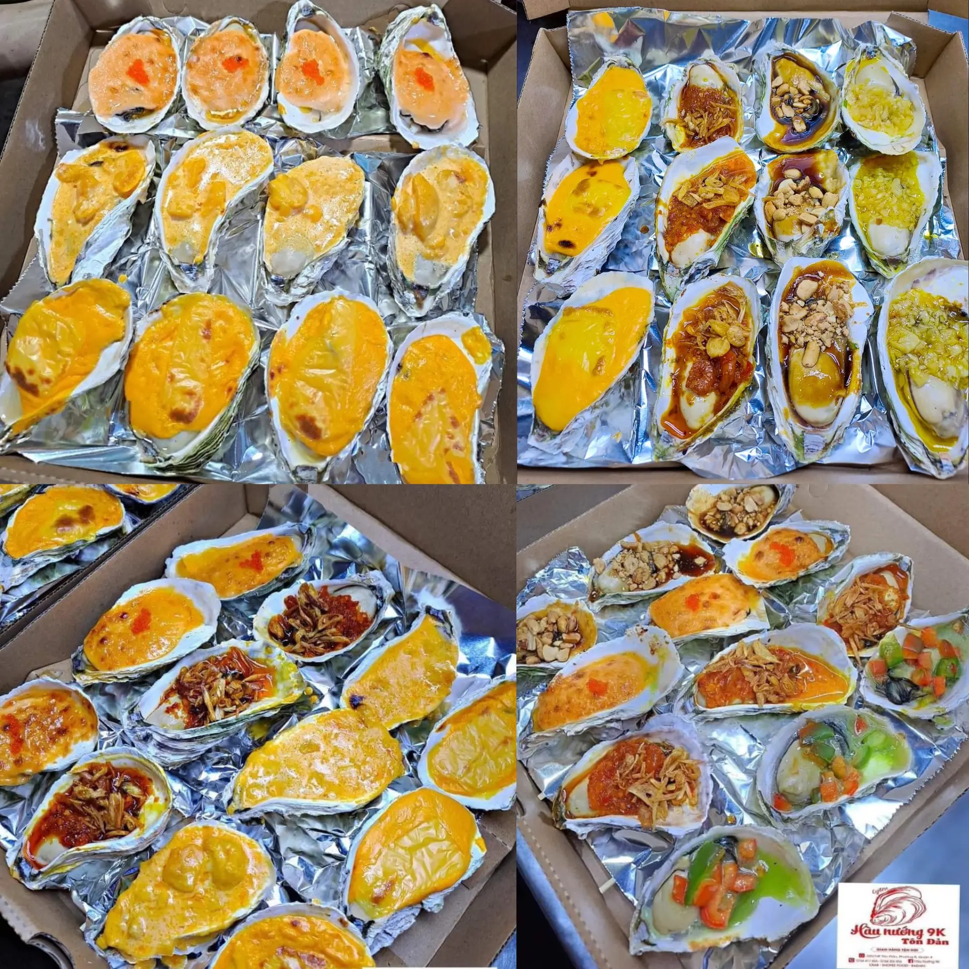 Hình ảnh set 12 hàu Nhật nướng 4 vị tự chọn 