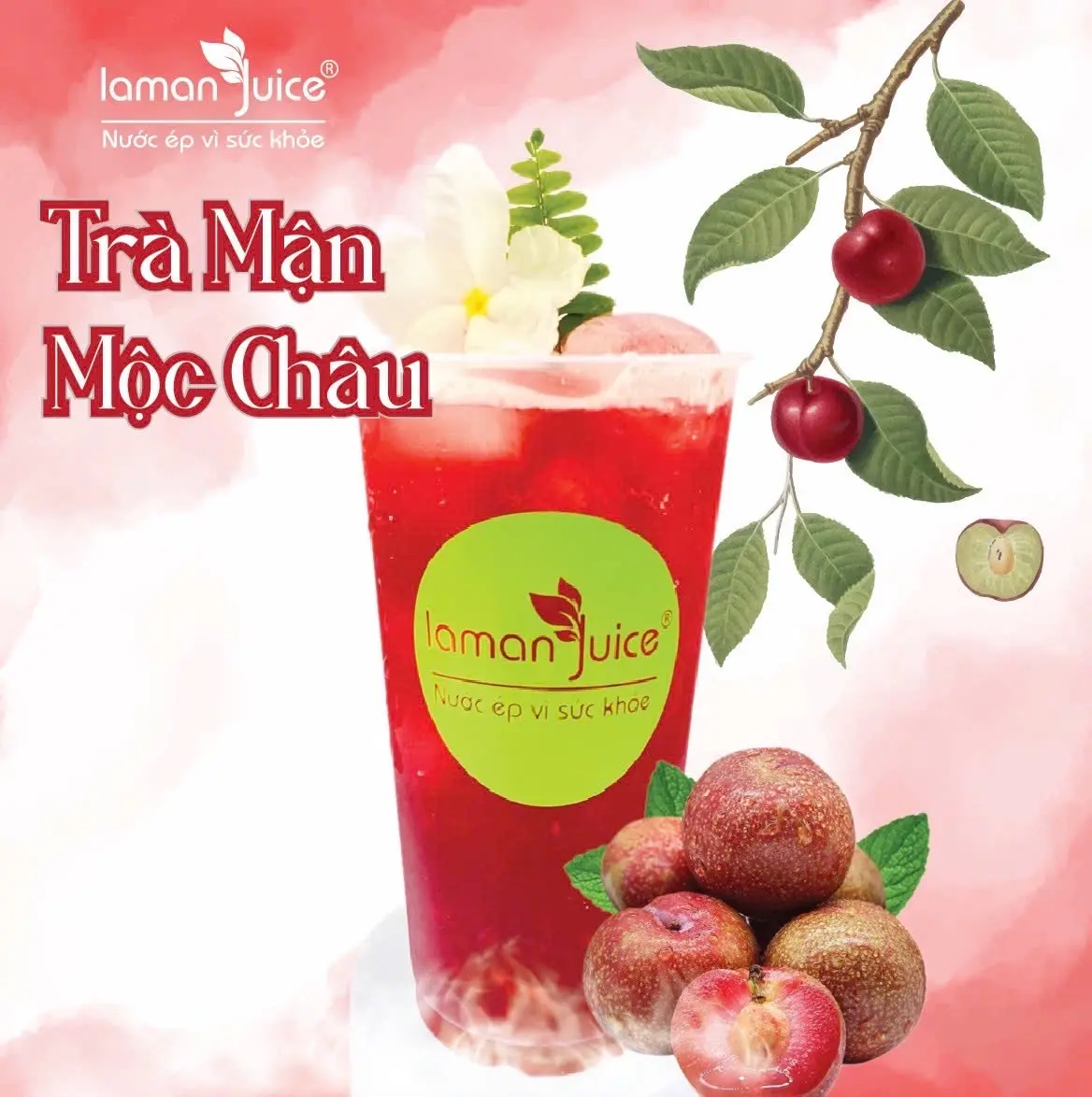 Hình ảnh T08 Trà Mận Mộc Châu (Ly Lớn 700ml)