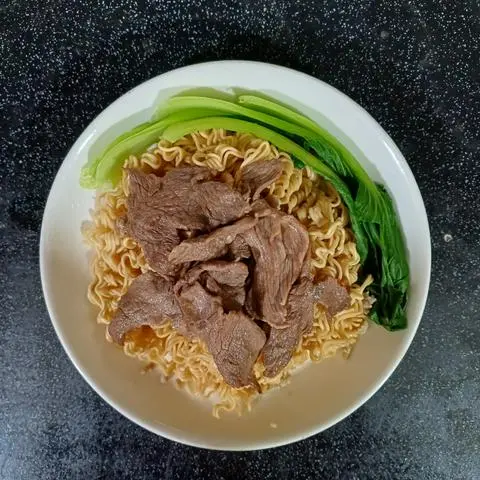 Hình ảnh mì gói sốt bò ( k ăn cay ghi chú giúp quán)