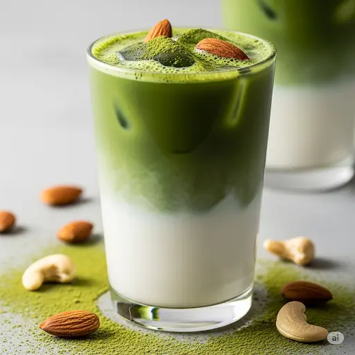 Hình ảnh Sữa hạnh nhân hạt điều Matcha