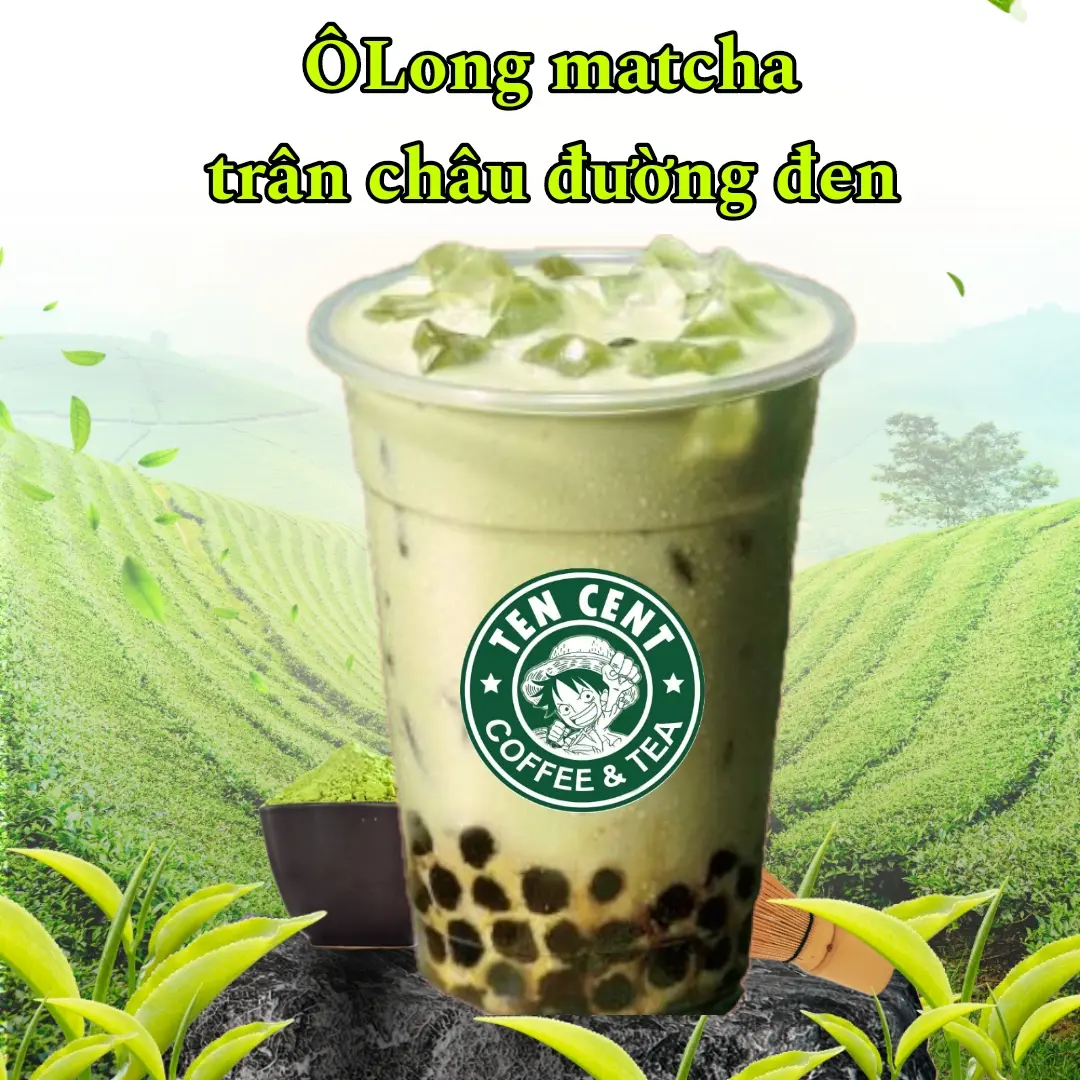 Hình ảnh Trà sữa ÔLong Matcha Trân châu đen