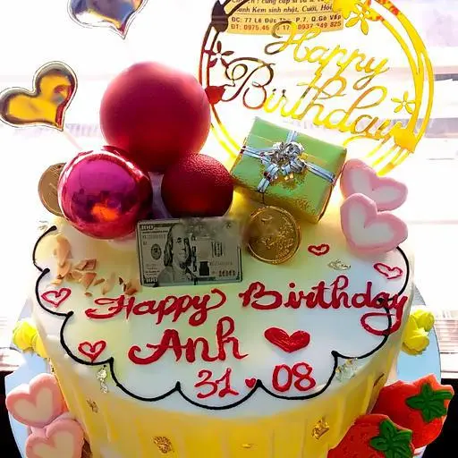 Hình ảnh Bánh Kem Trang Trí Phụ Kiện Size 16cm