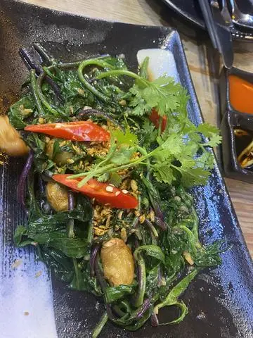 Hình ảnh rau rừng xào tỏi
