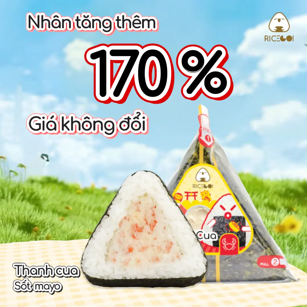 Hình ảnh Cơm Nắm Thanh Cua Sốt Mayo Cải Tiến