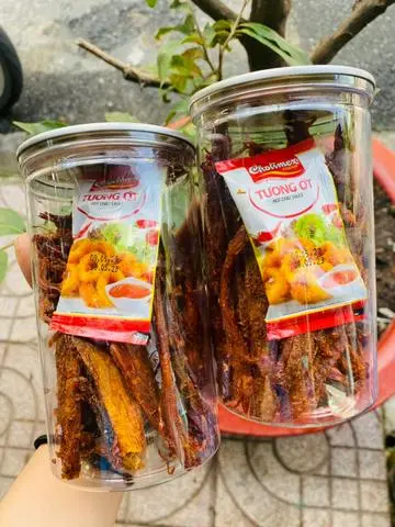 Hình ảnh Khô Bò Que Hũ 300gram