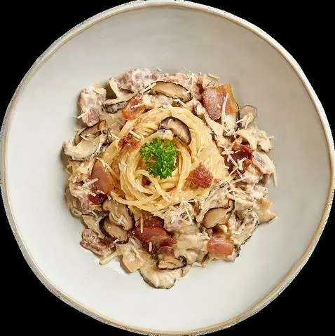 Hình ảnh Creamy Mushroom Spaghetti