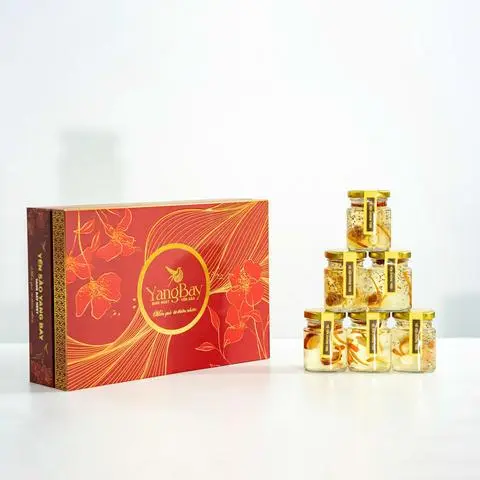 Hình ảnh Combo hộp quà 10 hũ yến chưng tươi