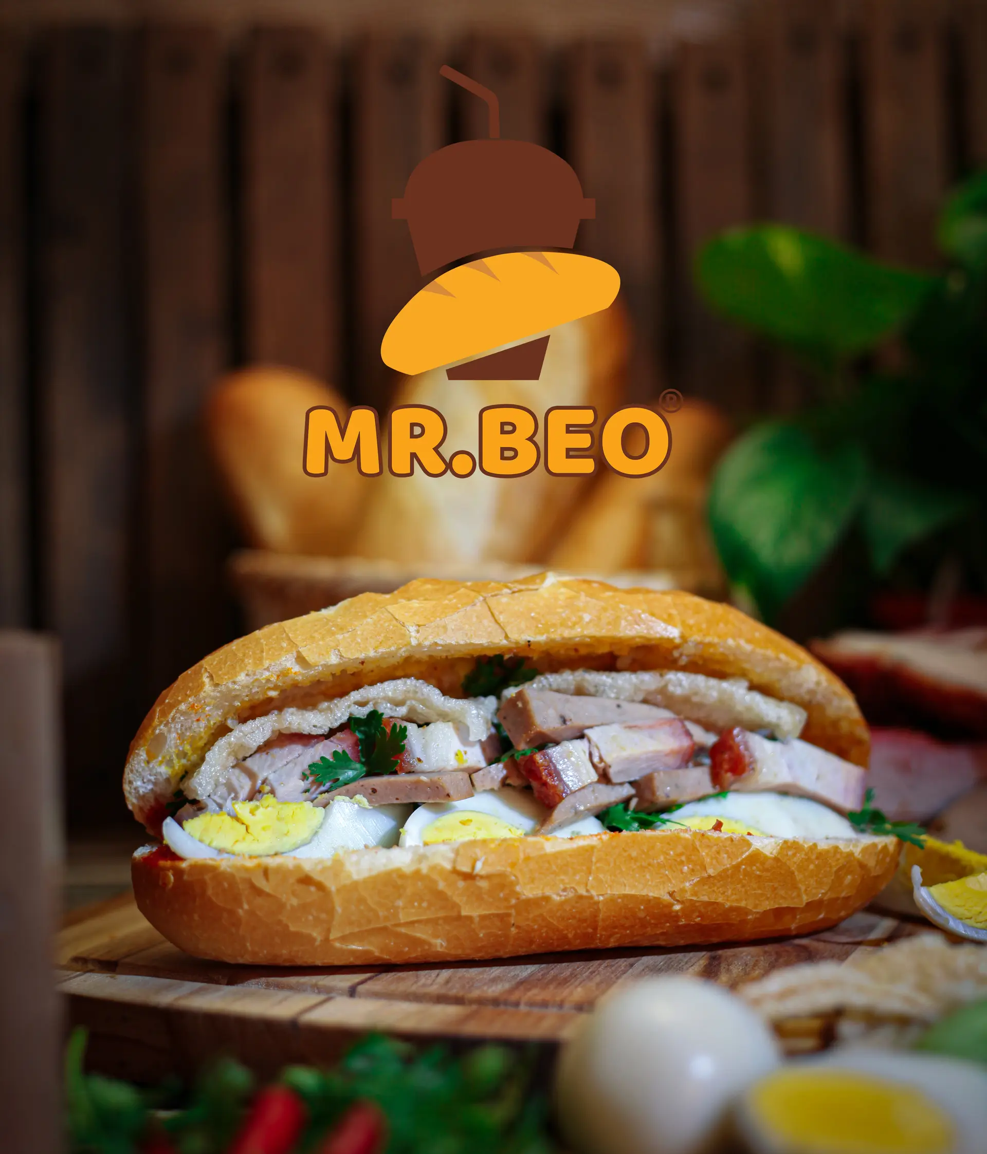 Hình ảnh Bánh Mì Chả Thịt Trứng