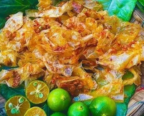 Hình ảnh Bánh tráng ruốc xào