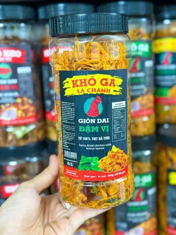 Hình ảnh Khô gà lá chanh hũ 500gr