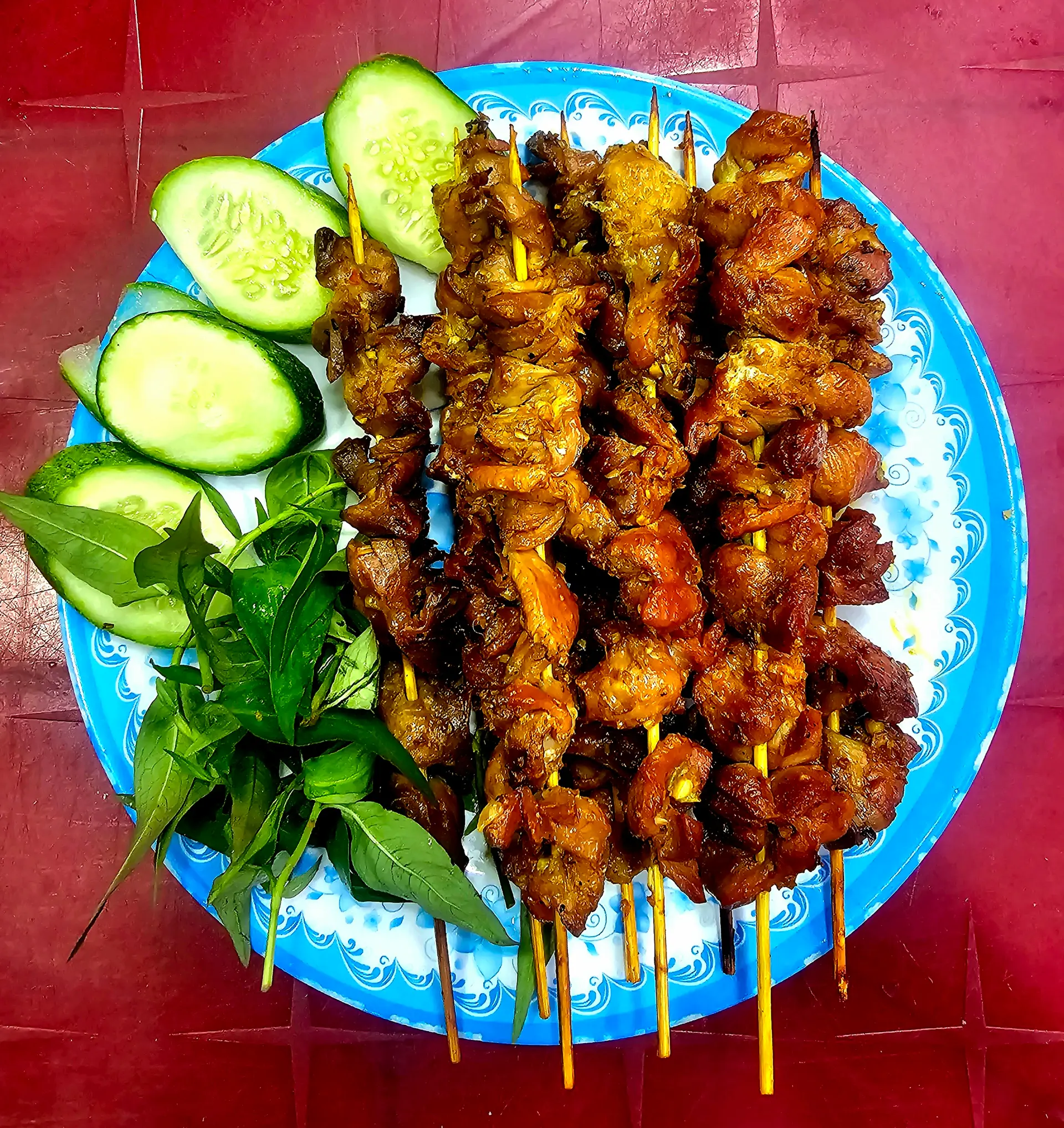 Hình ảnh Combo 5 xiên mề gà nướng