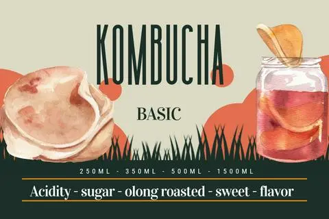 Hình ảnh Kombucha Hạt Chia Mận Đỏ Muối Cay