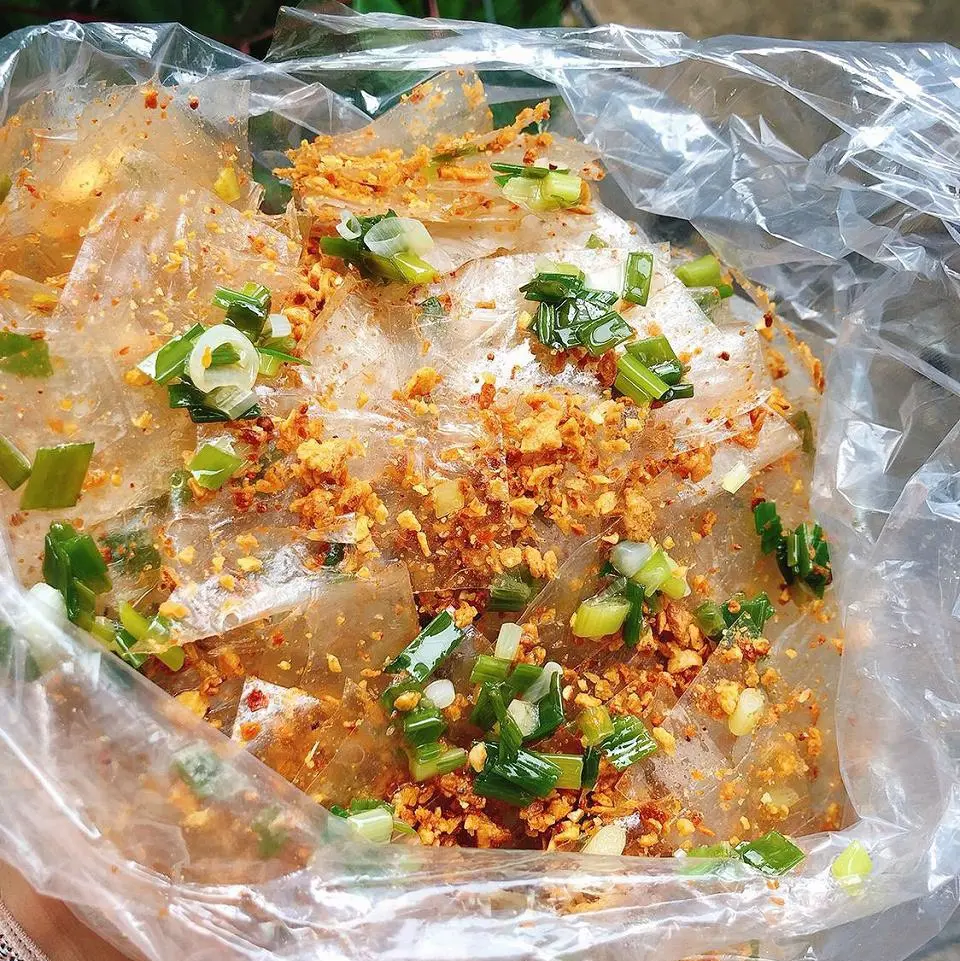 Hình ảnh Bánh Tráng Dẻo Trộn Mỡ Hành(trộn sẵn)